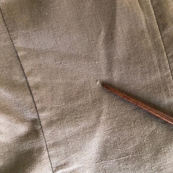 Carol Horn Vintage Sheath Linen Blend Dress Sz 10 Petite Brown 90s Minimalist - Picture 11 of 11